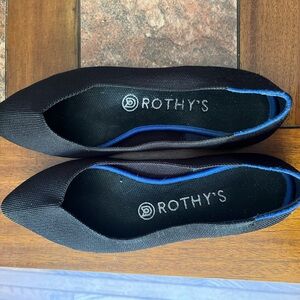 Rothy’s The Point, Black Solid 7.5